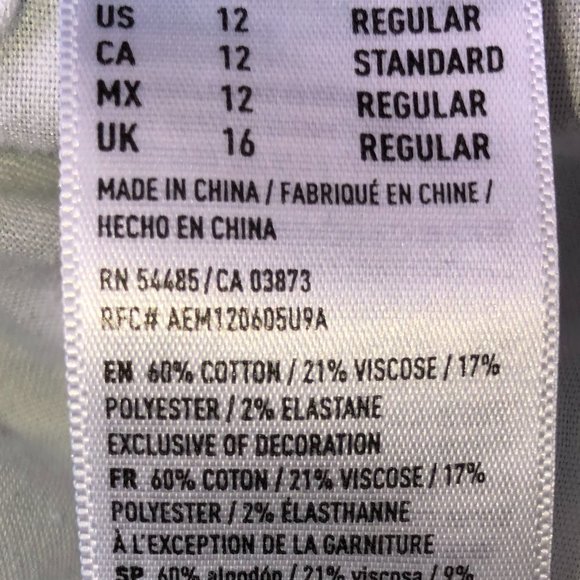 American Eagle super stretch X hi-rise jegging jeans sz 12R EUC LN - Picture 9 of 9